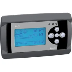 Schneider Electric TM172DGRP Bedienterminal, Modicon M172, LCD Display, beleuchtet, Uhr, bündiger Einbau, grau
