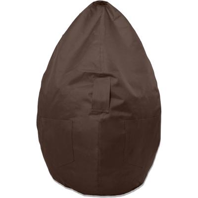 Sitzsack KINZLER "Kimi small", braun, B:65cm H:110cm, Polyester, Sitzsäcke, Sitzsack, Uni Farben, mit Taschen & Tragegriff, Outdoor geeignet, Kinderzimmer