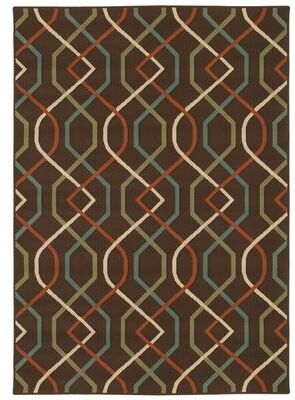 Vista Home Malta Lattice Helix Indoor-Outdoor Loop Pile Area Rug
