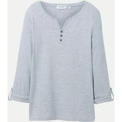 Langarmshirt mit Turn-Up-Funktion Grau L