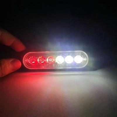Uplift Treasures 6 LED Truck Grille Side Marker Emergency Strobe Light red White