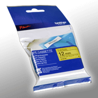 Brother P-Touch Band M-K631BZ 12mm / 8m schwarz auf gelb nicht laminiert