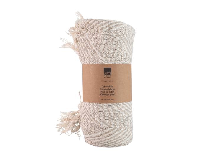 Kuscheldecke 130 x 170 cm beige