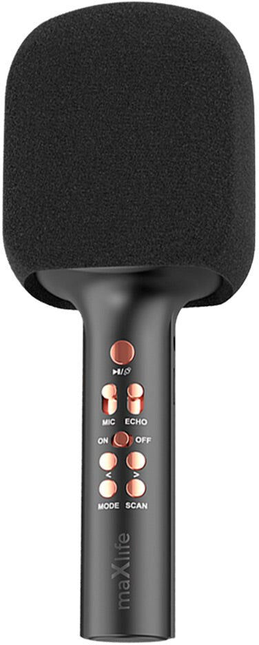MaxLife MXBM-600 Bluetooth Karaoke Mikrofon m. Højtaler - Sort