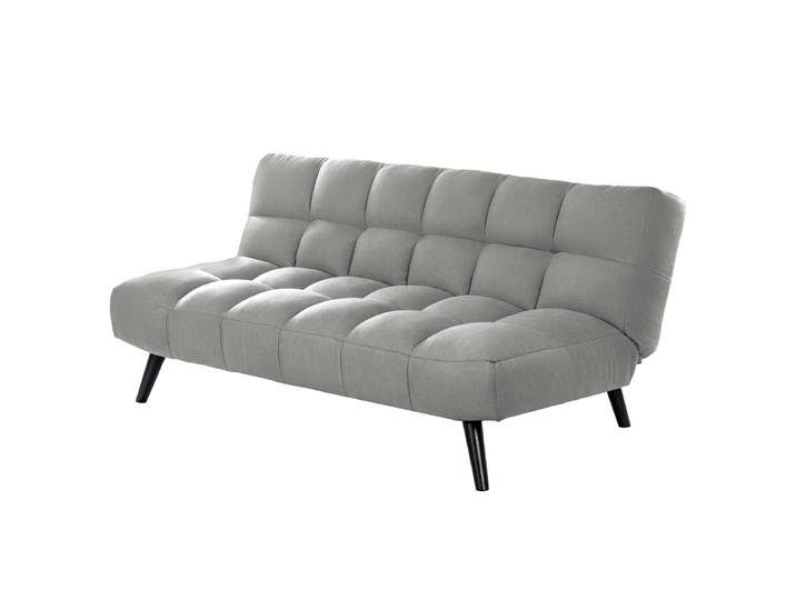 Schlafsofa Grau Webstoff Lian 183 x 78 x 92cm mit Schlaffunktion