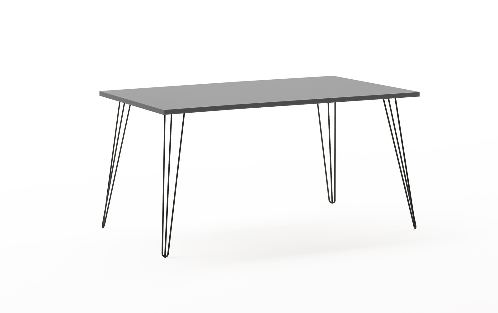 home24 Bureau Fynn Schrijftafel Grijs
