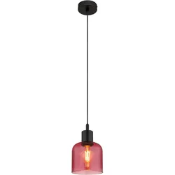 Globo Pendelleuchte Ebba Glas Rosa Rose