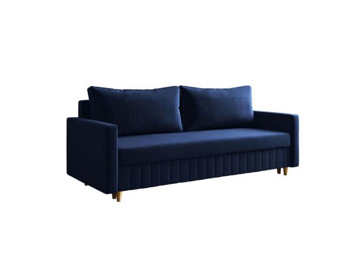 Sepro Meble Sofa Granat Maro Mit Schlaffunktion, Blau, 217x92x85 cm, Wohnzimmer, Sofas & Couches, Sofas