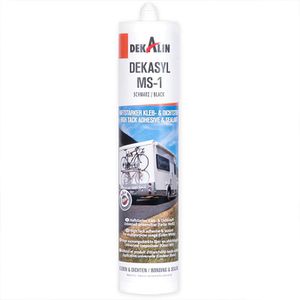 Dekalin Dichtmasse Dekasyl MS-1, 290ml, universal, schwarz, innen & außen, wasserdicht