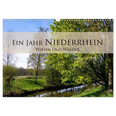 Ein Jahr Niederrhein Wiesen und Wälder (Wandkalender 2027 DIN A3 quer), CALVENDO Monatskalender
