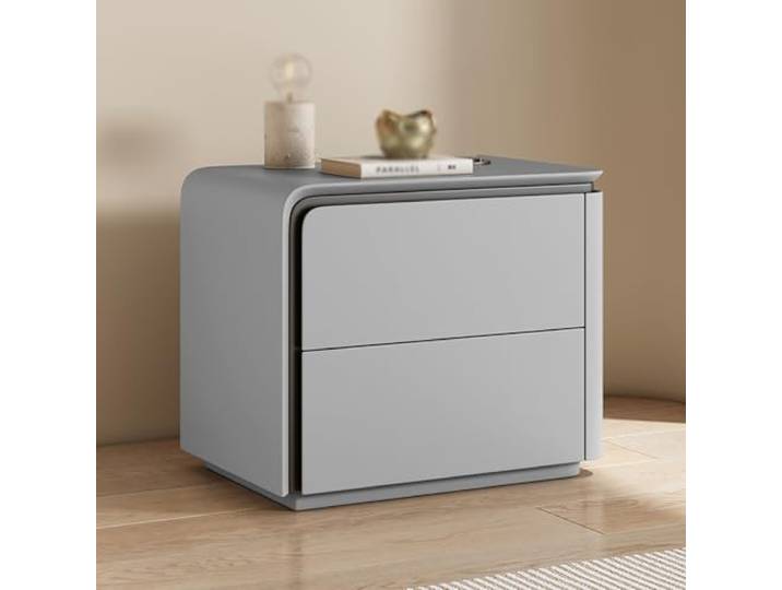 JHPfdhDTR Nachttisch, Nachttisch for Schlafzimmer(Grey,50x40x50cm)