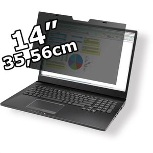 Durable Blickschutzfilter Magnetic, 514457, für 14 Zoll / 16:9 Laptops, mit Blaulichtfilter