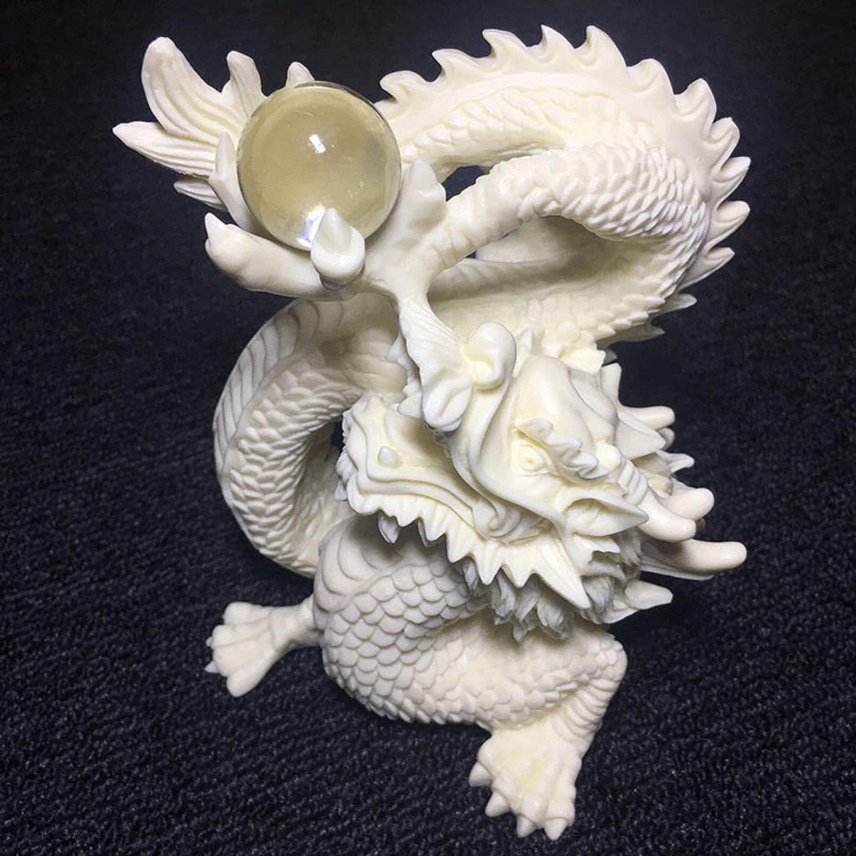 Decoratieve Draak Fantasie Beeld Wit Hoogte: 13,5 cm