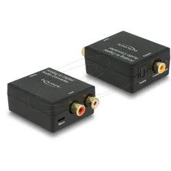 Delock 63468 Audio-Konverter (Analog -> Digital), Audio Adapter, Schwarz