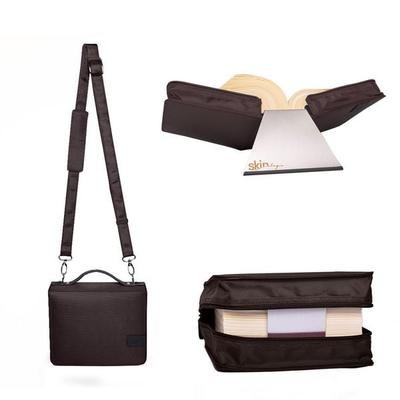 Buchhüllen-Tasche mit Buchstütze, von , SKIN von Barth & Bauer