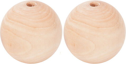Holzkugeln, 60 mm Ø, 2 Stück