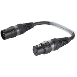 SOMMER CABLE Adapterkabel 3pol XLR(F)/5pol XLR(M)0,15m