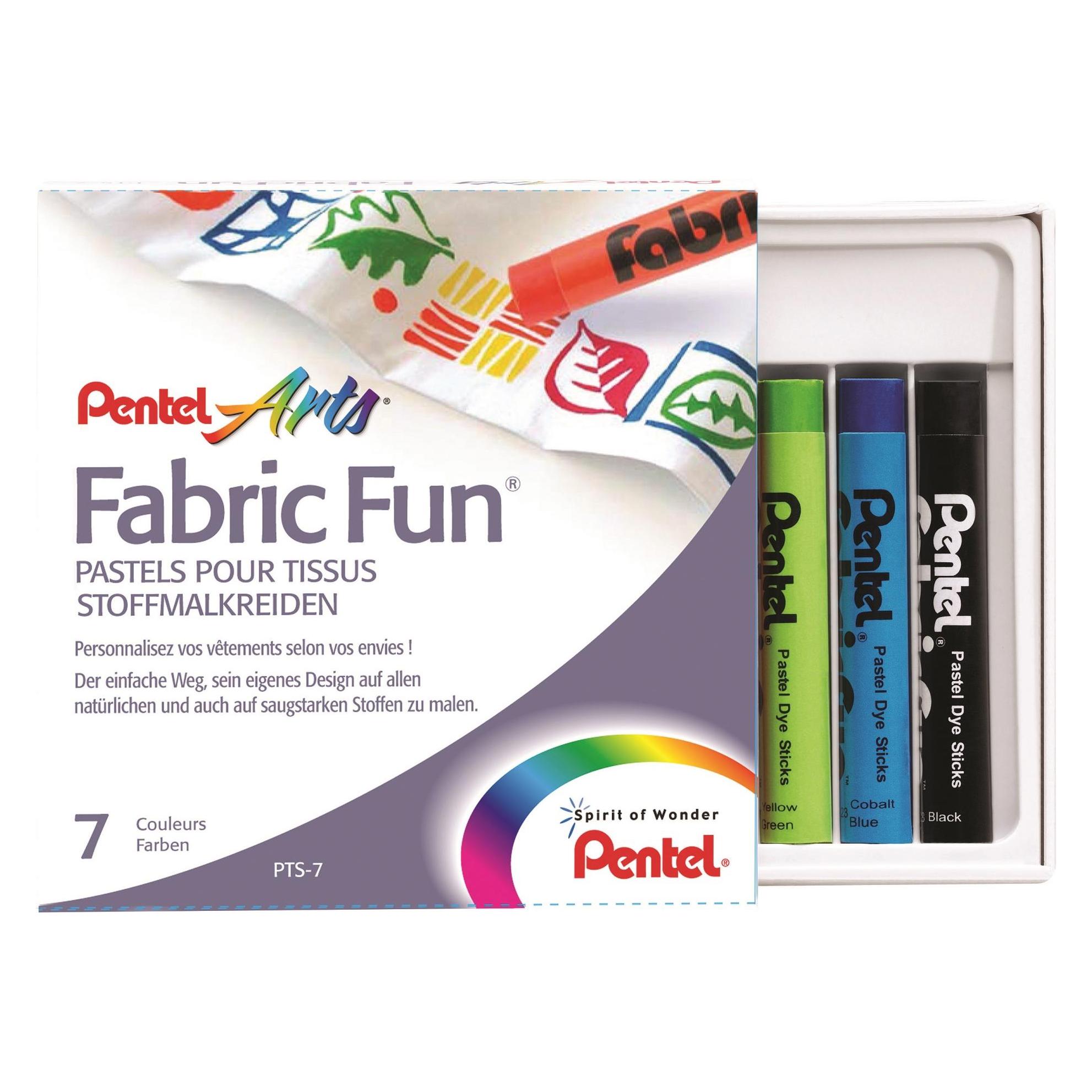 Pentel Stoffmalkreide Fabric 7er (7x) (PTS-7)