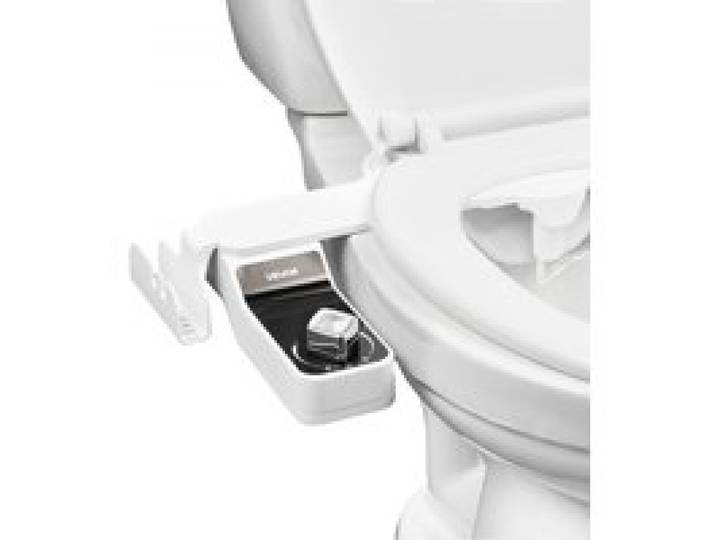 VEVOR Pulvérisateur Bidet Non Électrique, Accessoire pour Bidet Toilette Ultra Fin de 7 mm, Pression d'Eau Réglable, Doubles Buses Rétractables, Eau Froide pour Lavage Avant et Arrière, Salle de Bain