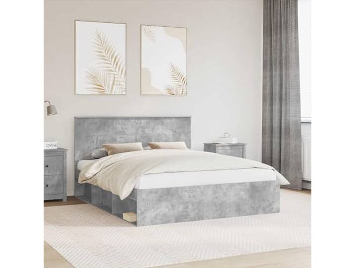 RJPLMFV Bettgestell, 160 x 200 cm, massives Kiefernholz Robustes Holzwerkstoff, feste Latten inklusive, modernes Design, einfache Wartung