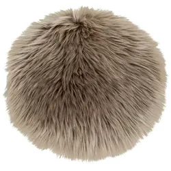 Sitzkissen Lambskin Polyester Braun Hellbraun