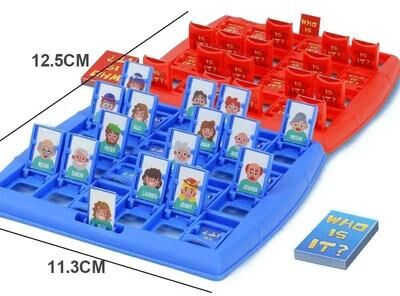 Useful Little Things Who Is It Guessing Game Family Logic And Deduction Board Game blue Red