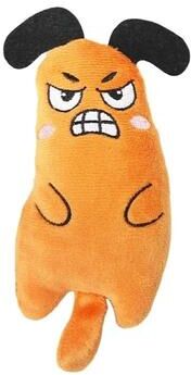 Uplifted Finds Catnip Chewing Plush Toy For Cats Teeth Grinding And Interactive Play orange