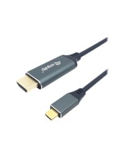 Equip Adapter USB-C -> HDMI 4K60Hz 2.00m sw Digital/Daten Digital/Display/Video 2 m (133416)