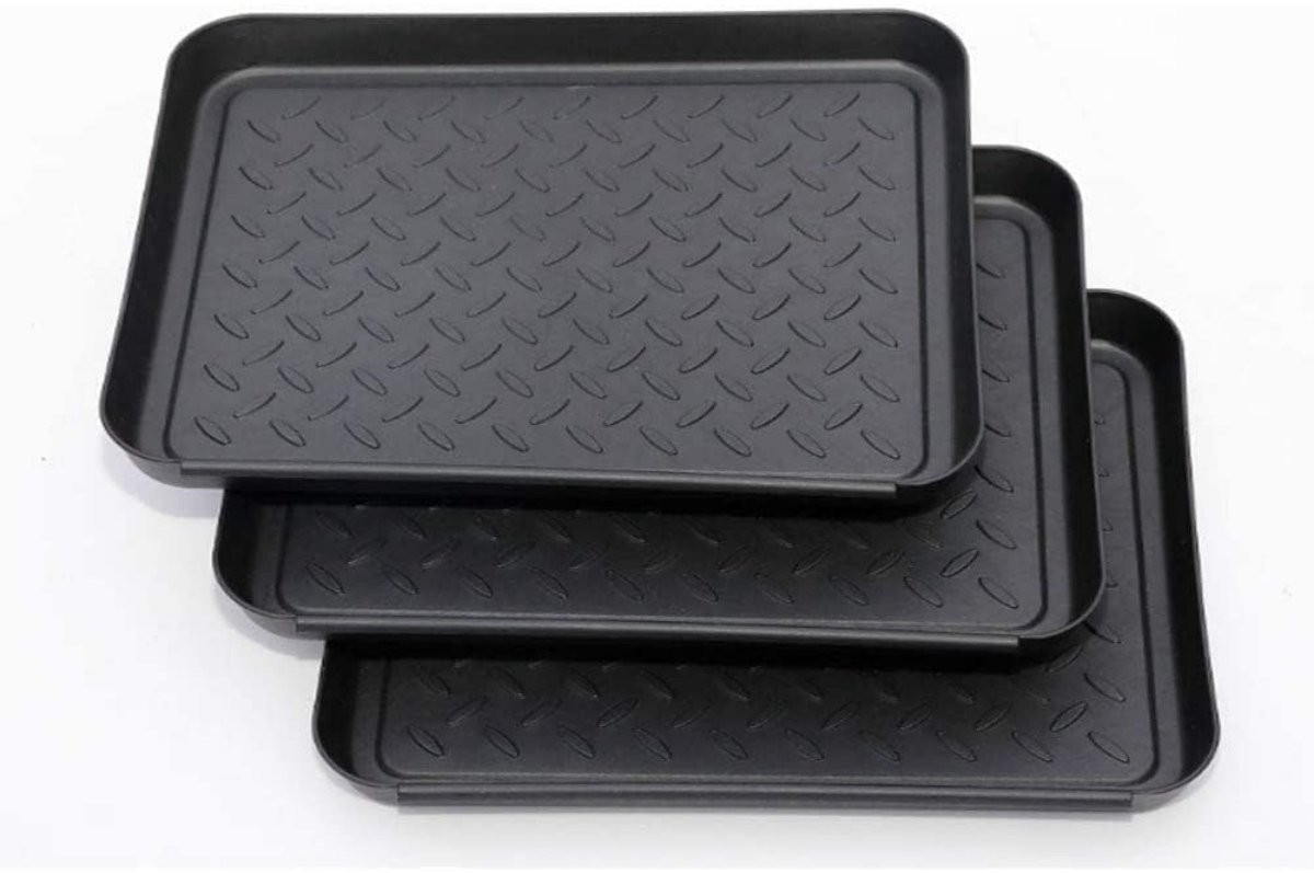 EXCITAT 3-Pack Schoenlekbak van kunststof voor schoenen en regenkleding