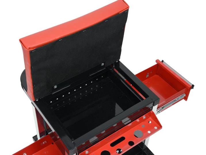 Yato Montagehocker Werkstatthocker mit Schubladen und Rollen