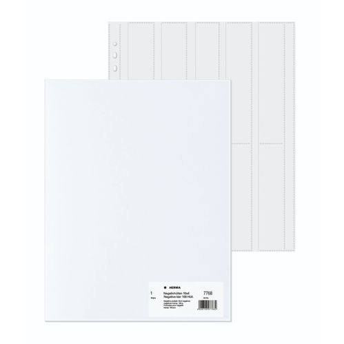 Herma Neg.-hüllen KB 4er-Streif. PP klar 100 Blatt 7768