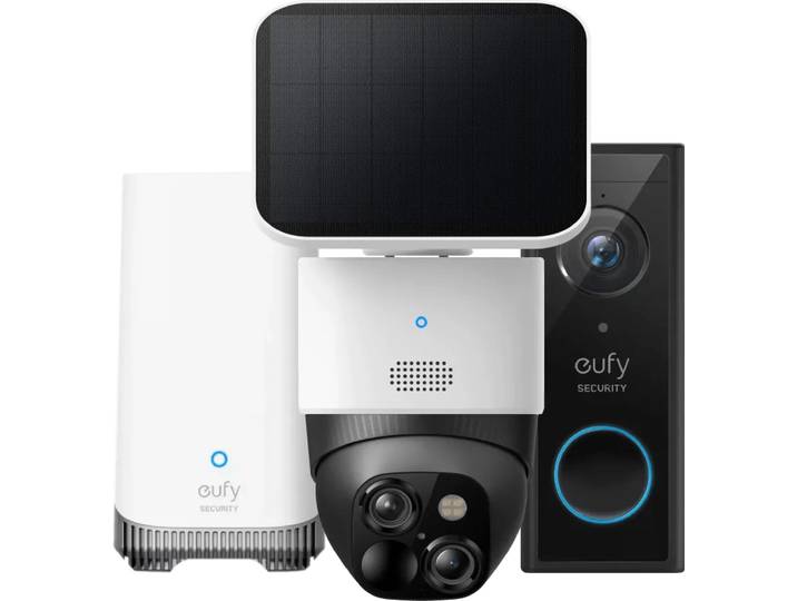 Eufycam Solocam S340 + Eufy Video Doorbell E340 + Homebase 3