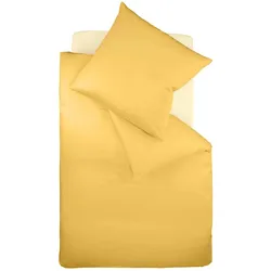 fleuresse Bettwäsche Jersey Interlock Colours 009200-2349 sonne 155x220 cm + 80x80 cm