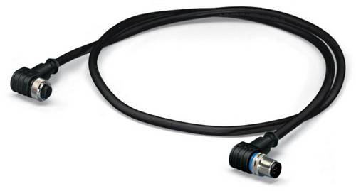 WAGO 756-5404/060-020 Sensor-/Aktor-Steckverbinder, konfektioniert M12 Stecker, gewinkelt, Buchse, gewinkelt 2.00m Polzahl