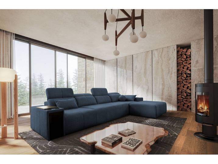 Kaiser Möbel Ecksofa mit Schlaffunktion, USB und verstellbarer Rückenlehne Mindy XII, Ecksofa, mit Relaxfunktion