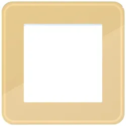 Hager WAD9100X01 Rahmen 1fach, C.8, gilded glass, Hochglanzglas