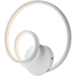 Belight -  Malena - Wandleuchte aus weißem Metall und Aluminium mit integrierter LED L.26 - P.8 - BL247-ABC