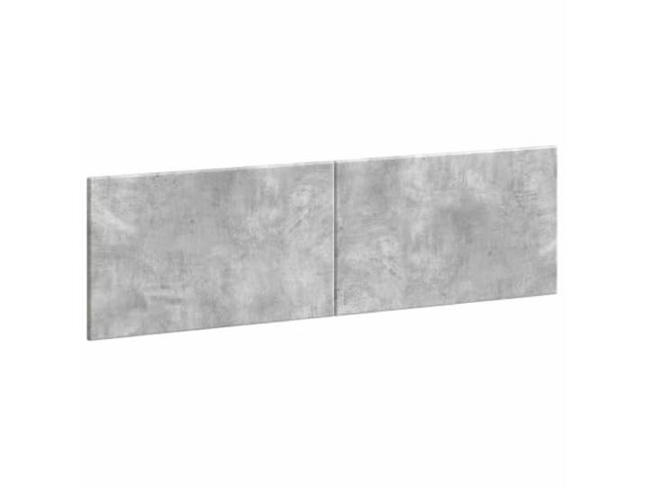 Makastle Kopfteil Betongrau Holzwerkstoff 180x50 cm Wandmontage