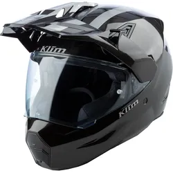 Klim X1 Alpha Patriot, Endurohelm - Schwarz/Grau - M