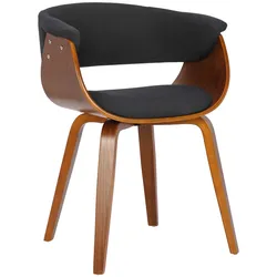 CLP Stuhl Bruce Stoff walnuss   Farbe: schwarz, Gestell Farbe: walnuss