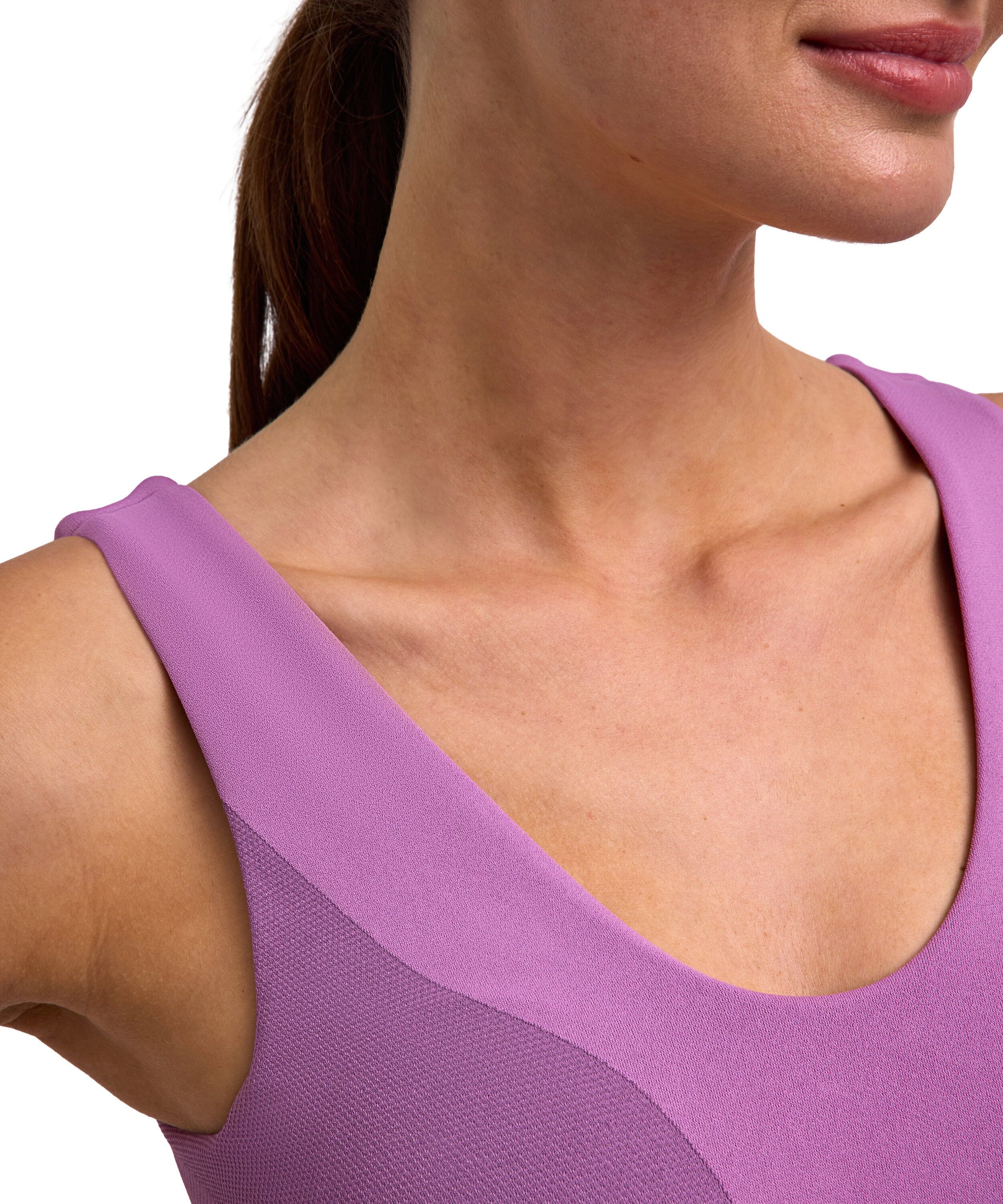 Sport-BH FALKE "Seamless Shape", Damen, Gr. XS, N-Gr, mulberry (8062), BHs Sport-BH