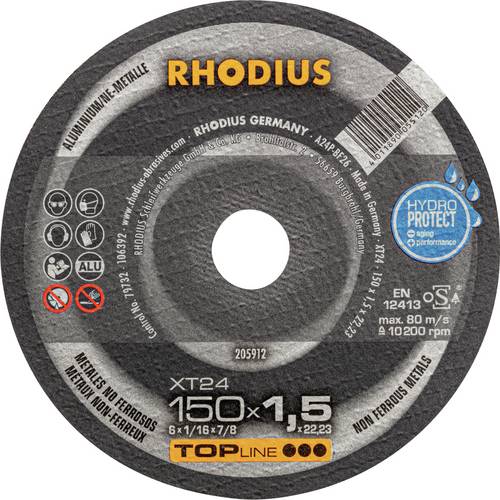 Rhodius 205912 Trennscheibe gerade 150mm NE-Metalle