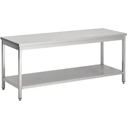 Combisteel Arbeitstisch mit Grundboden aus Edelstahl 2000x700x900mm