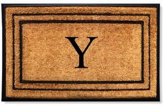 A1 Home Collections Natural Coir & Rubber Door Mat, Heavy Duty, Dirt Trapping, Long-Lasting Entrance Doormats