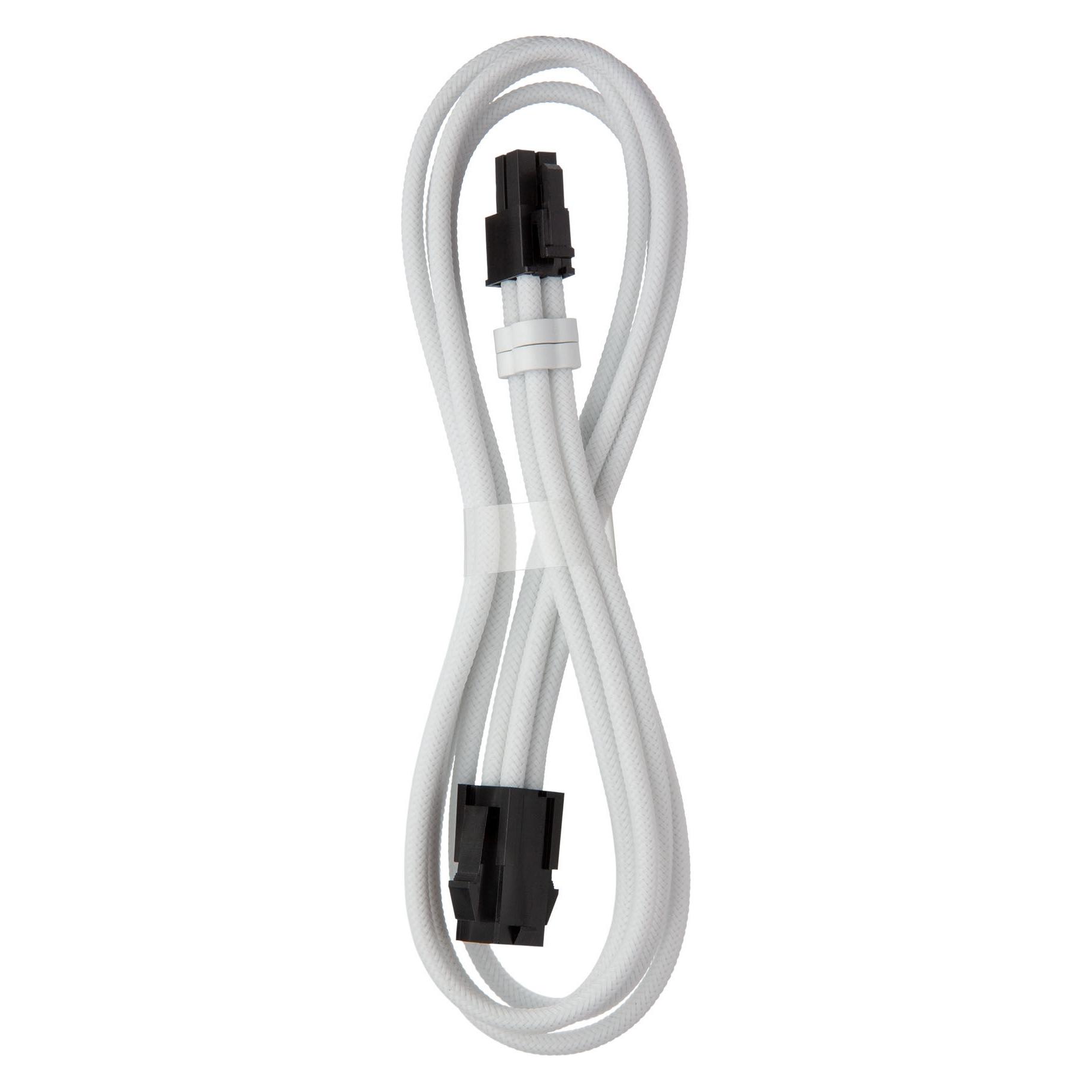CableMod Pro ModMesh 4-pin ATX-Verlängerung, 45cm - weiss (45 cm) (CM-PCAB-4ATX-N45KW-2PW-R)