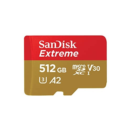 SanDisk Extreme microSD kaart 512 GB, V30, zwart