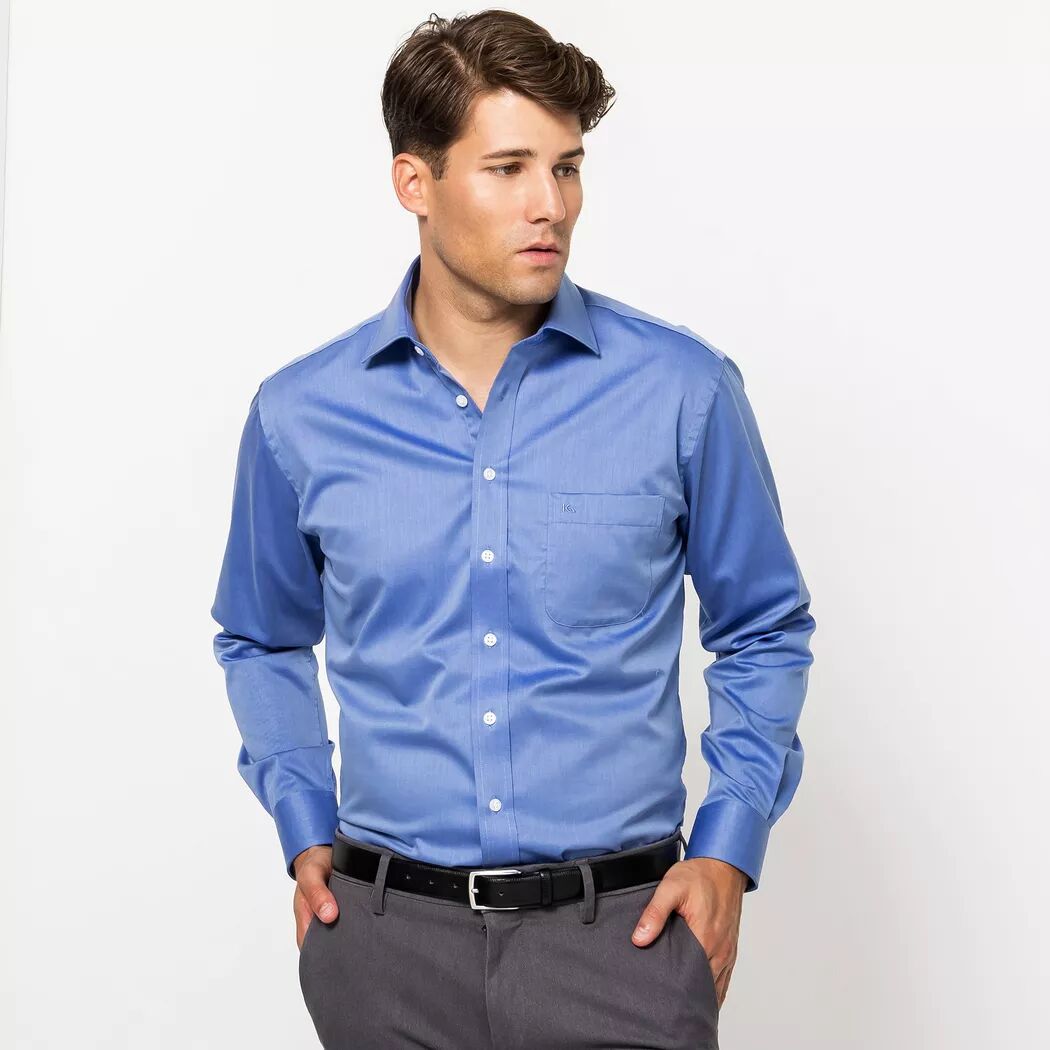 Kauf - Hemd, Regular Fit, langarm, für Herren, Blau, Größe 44