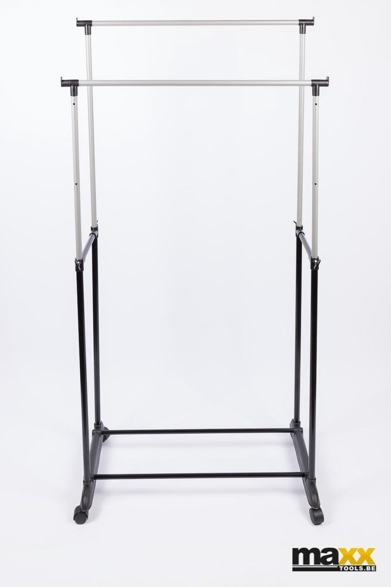 MaxxHome Verrijdbaar Dubbel Kledingrek - 160 cm