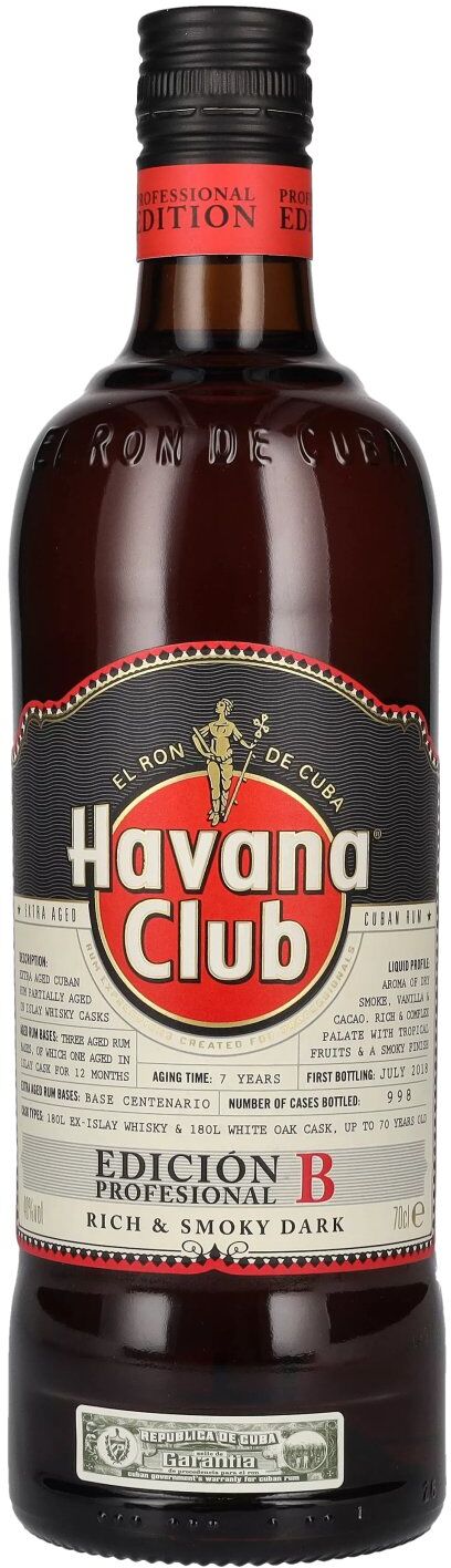 Havana Club EDICIÓN PROFESIONAL B 40% Vol. 0,7l