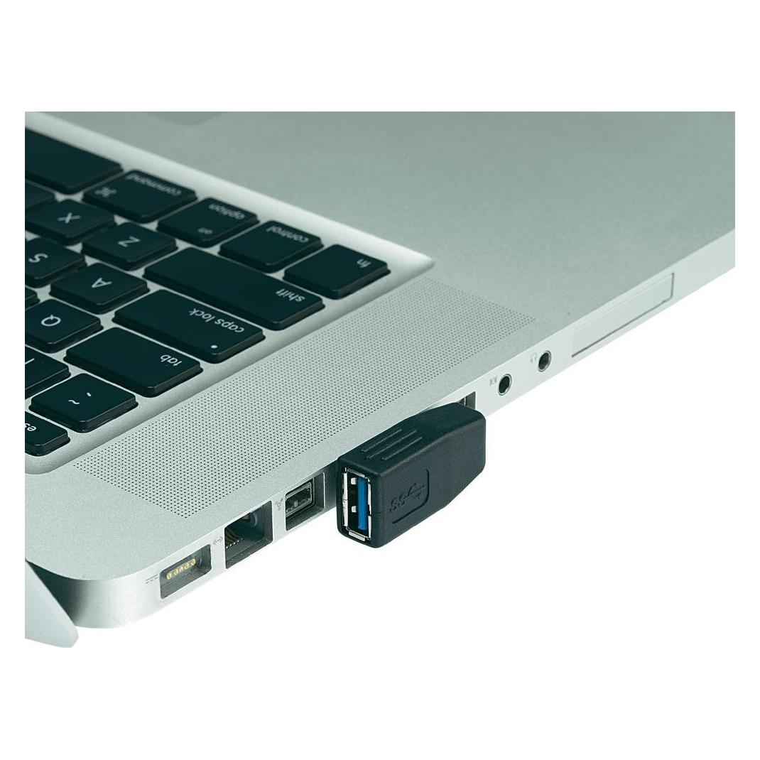 Renkforce USB 3 Adapter A-Stecker zu A-Buchse 90° seitlich nach links gewinkelt (29039C104AR)